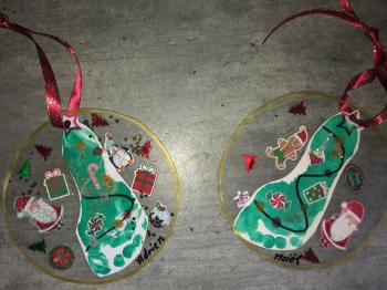 boule Empreinte de Noel