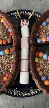 Gâteau chocolat papillon