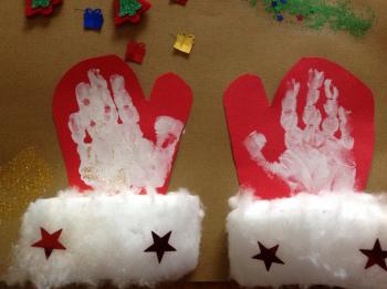 Les mains du père Noël 