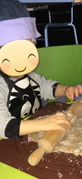 Préparation sablés de Noel