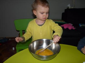 Préparation crêpes! miam miam
